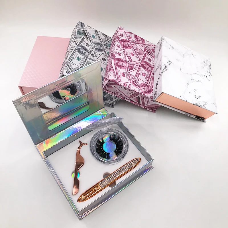 Упаковка для ресниц книжка подводки глаз круглая коробка индивидуальная