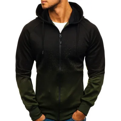 

New autumn and winter 3D digital printing hooded sweater for men
