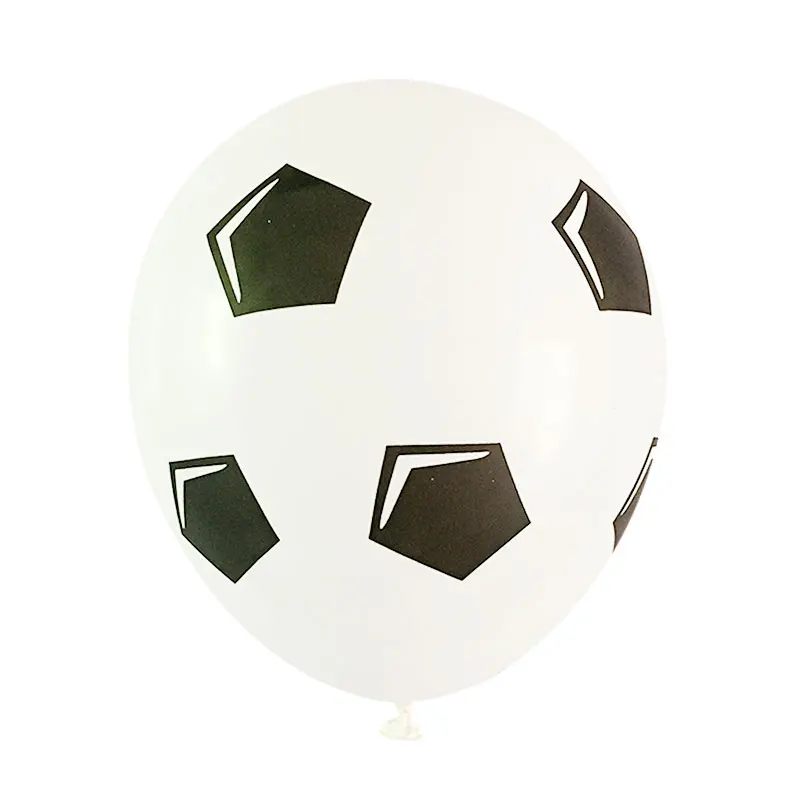 13 шт., вечерние круглые шары для футбольной тематики, черные, белые, конфетти, гелиевые шары, для спорта, для мальчиков, вечерние украшения