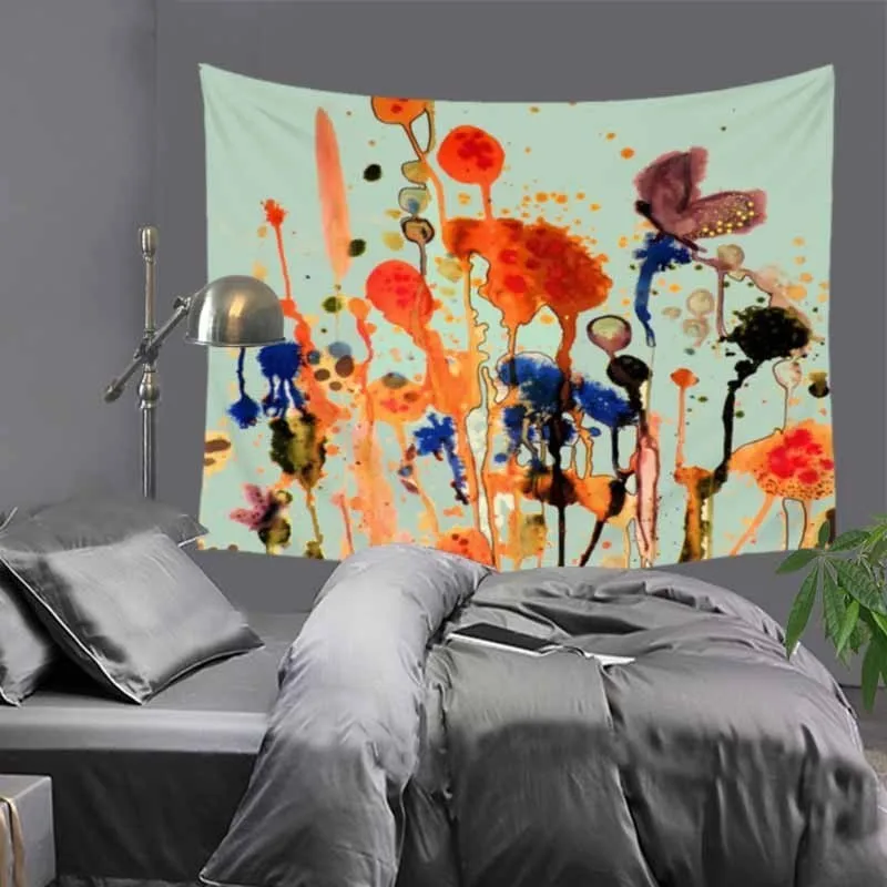 51x60 &quotкартина маслом цветок птицы гобелен Хиппи Мандала настенные богемные