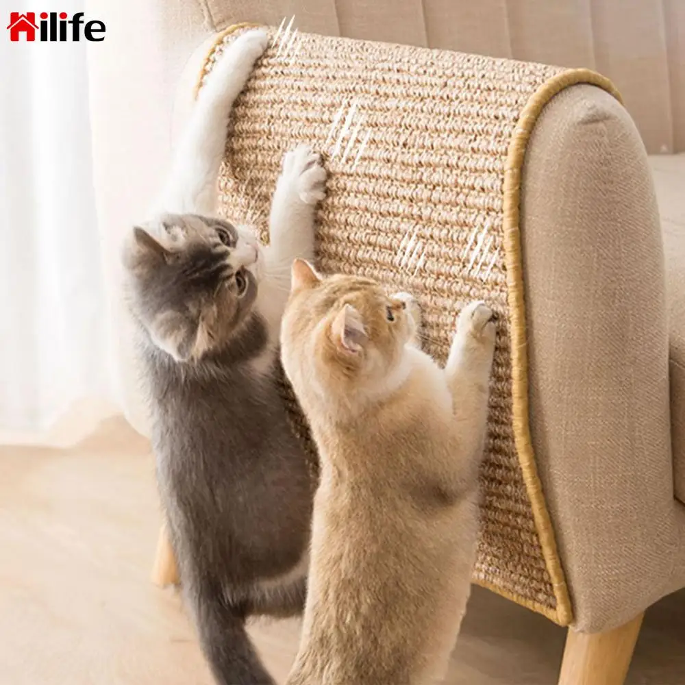 

Коврик для кошачьего наполнителя, Натуральный сизаль для защиты мебели от лазания, кошачьего наполнителя