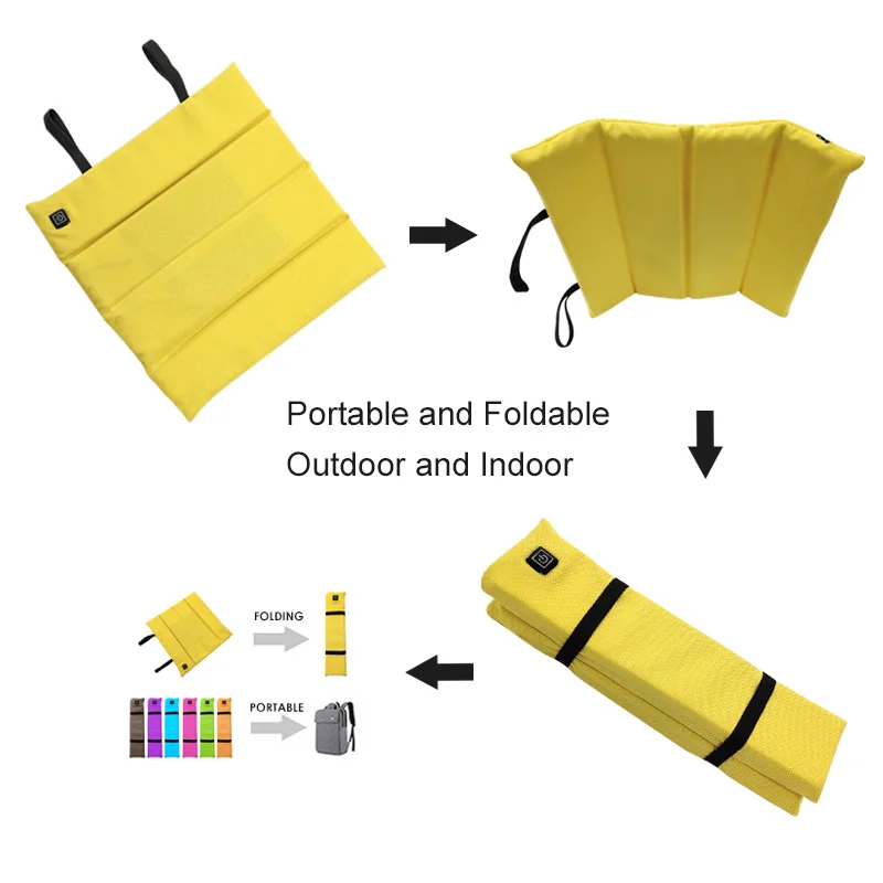 Термоподушка с подогревом аккумулятора уличный Коврик для пола сиденья стула