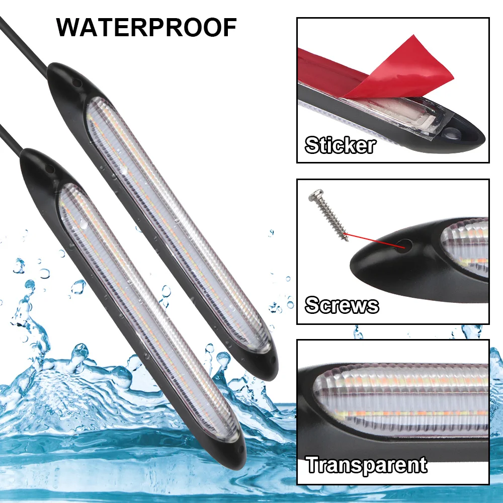 Автомобильные светодиодные дневные ходовые огни 12 В противотуманные указатели