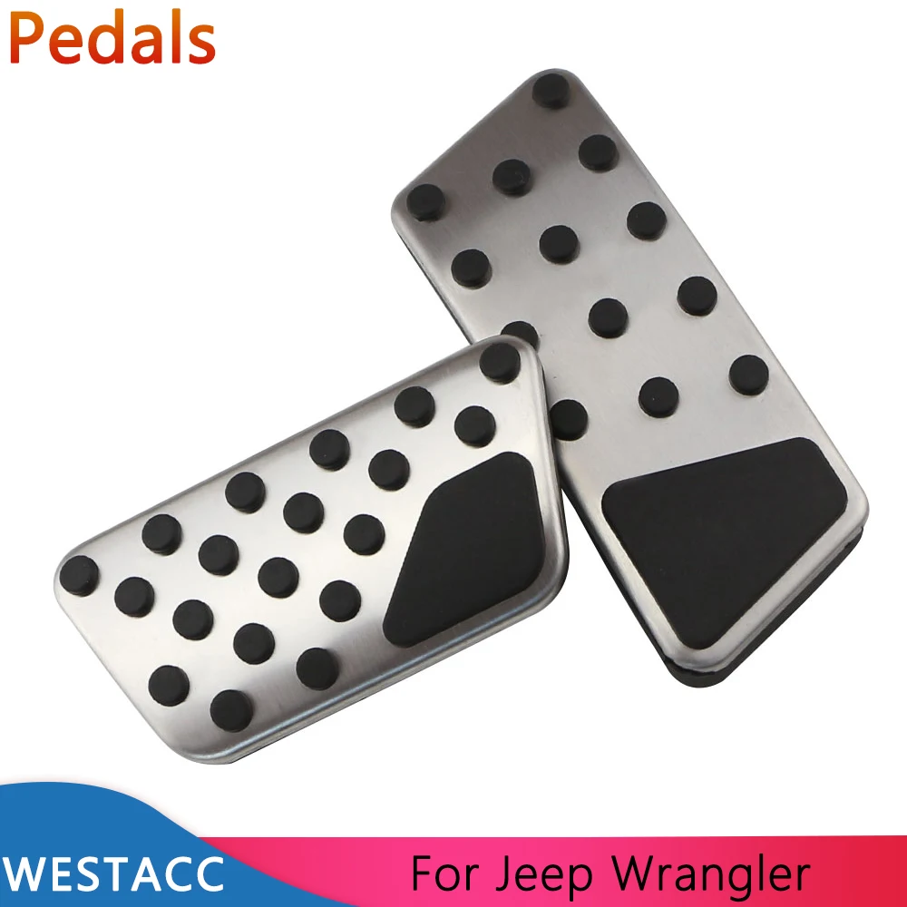 Автомобильные педали из нержавеющей стали для Jeep Wrangler JK 2007 - 2017 AT запчасти