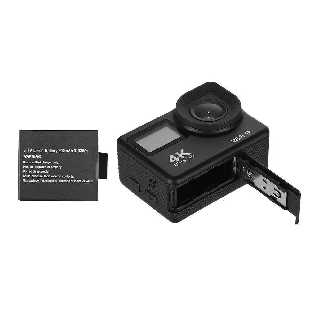 4K Ultra HD WiFi Спортивная Экшн камера 18 МП 170 широкий угол 2 0 дюймов ЖК экран 30 метров