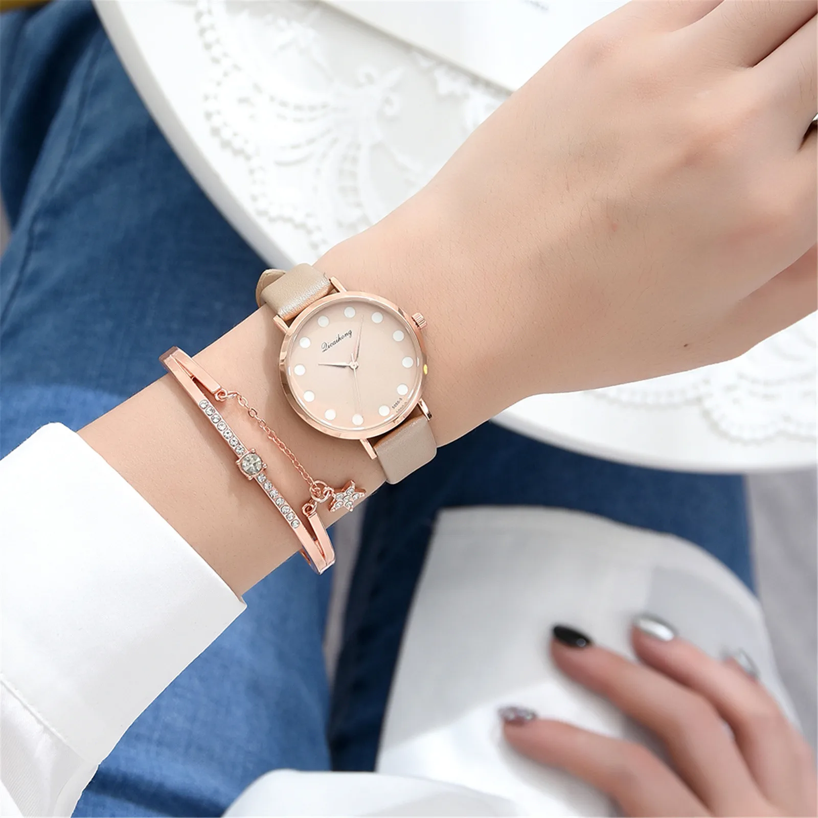 

Women Wrist Watch Female Top Brand Luxury Bracelet Leather Strap Quartz Watches For Women Clock Relogio Femininos Montre Femme