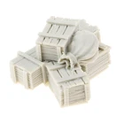 Деревянные ящики и сумки, здания и аксессуары коллекция 135 набор моделей