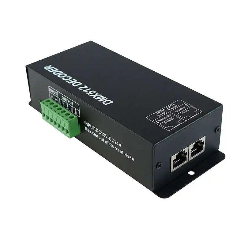 Dmx 512 цифровой дисплей декодер Диммируемый драйвер Dmx512 контроллер для Led Rgbw