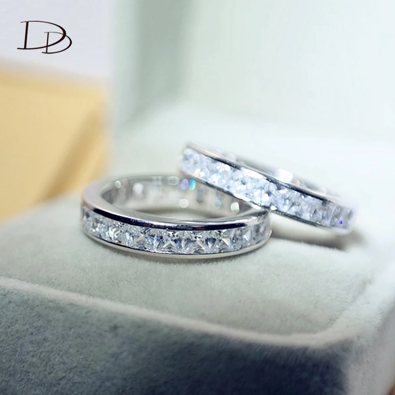 DODO серебристый цвет ААА кубический цирконий шармы Свадебные обручальные кольца модные ювелирные изделия