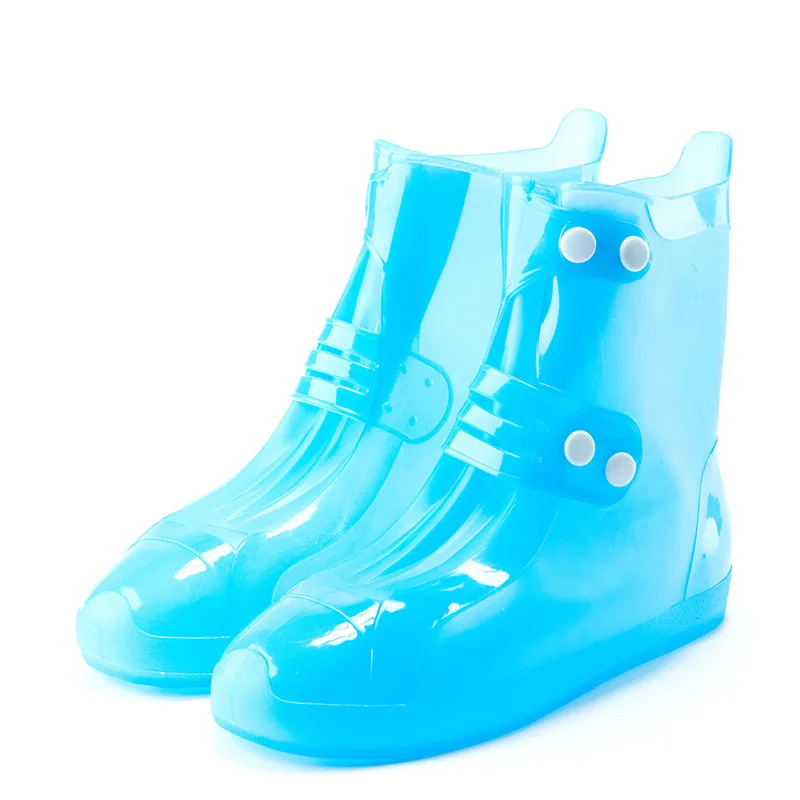 

Silicone Waterproof Shoe Cover Outdoor Waterproof Overshoe Shoe Cover Middle Tube Wear-Resistant Thickening Children Rain Boots