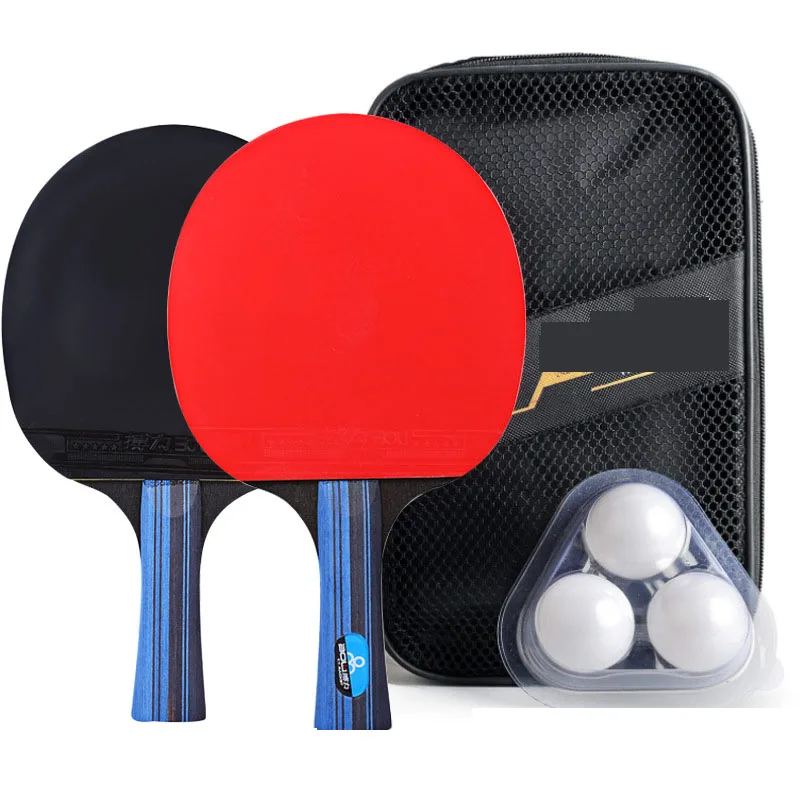 Ракетка для настольного тенниса с длинной резиновой ручкой короткий светильник