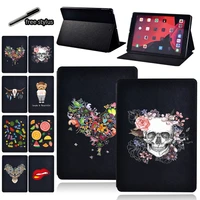 for ipad 9th 10 2 2021 pu leather tablet stand folio cover for apple ipad 9th generation ultra thin print color pattern case