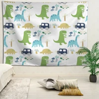 hot sale custom dinosaur pattern printed tapestry background decorative tapestry various sizes wall hanging decor 75x100cm