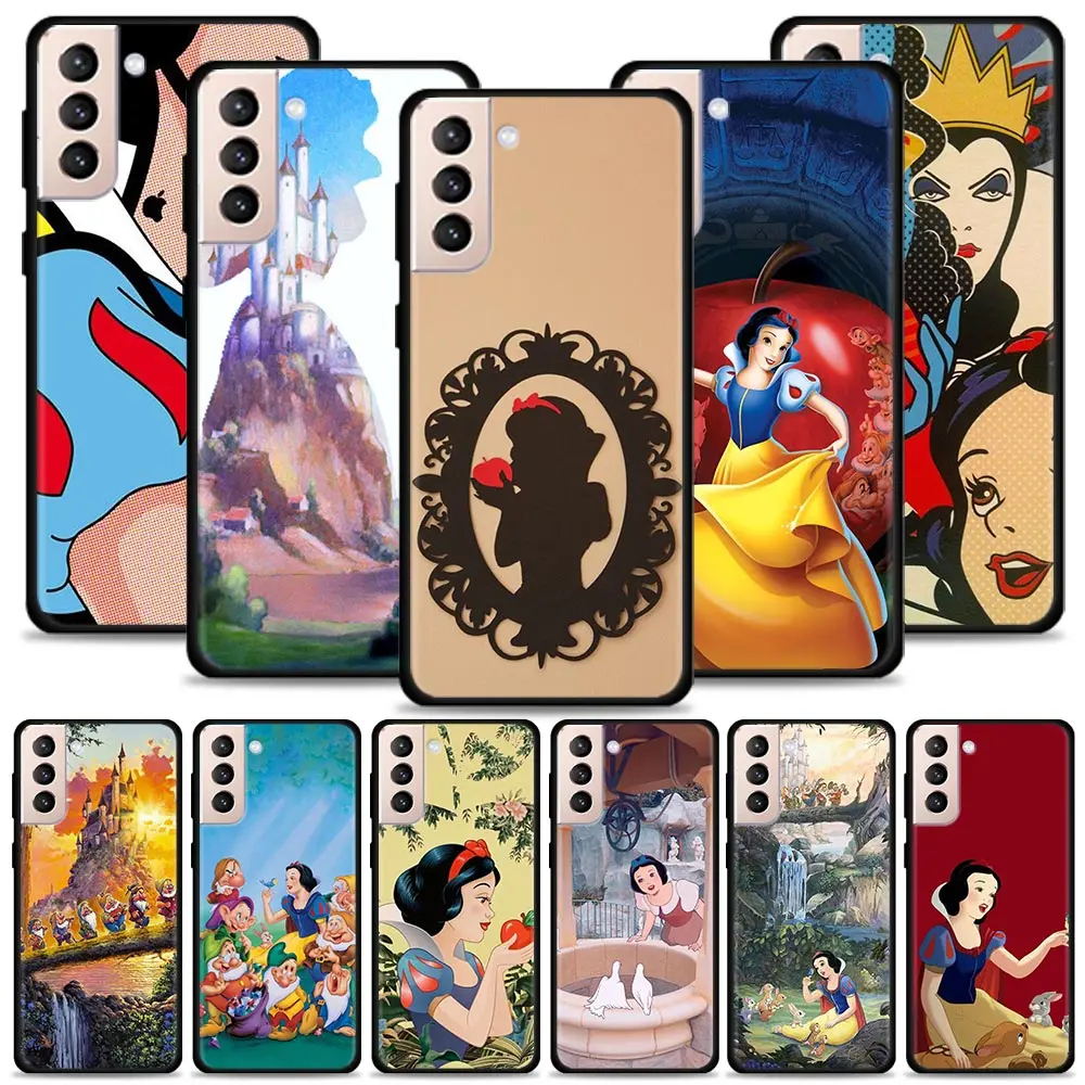 

Lovely Snow White Silicone Case For Samsung Galaxy S21 Plus 5G Note 20 Ultra 10 Lite 9 8 S21 FE Shockproof Soft Cover