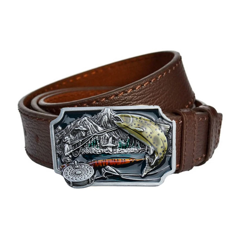 Металлическая пряжка для рыболовного ремня в стиле Ретро | Пряжки ремней