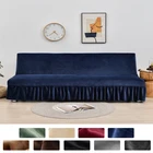 Бархатный Чехол для дивана без подлокотников, складные Чехлы для гостиной, гостиницы, эластичные Чехлы на диван, защита для дивана, декоративный чехол