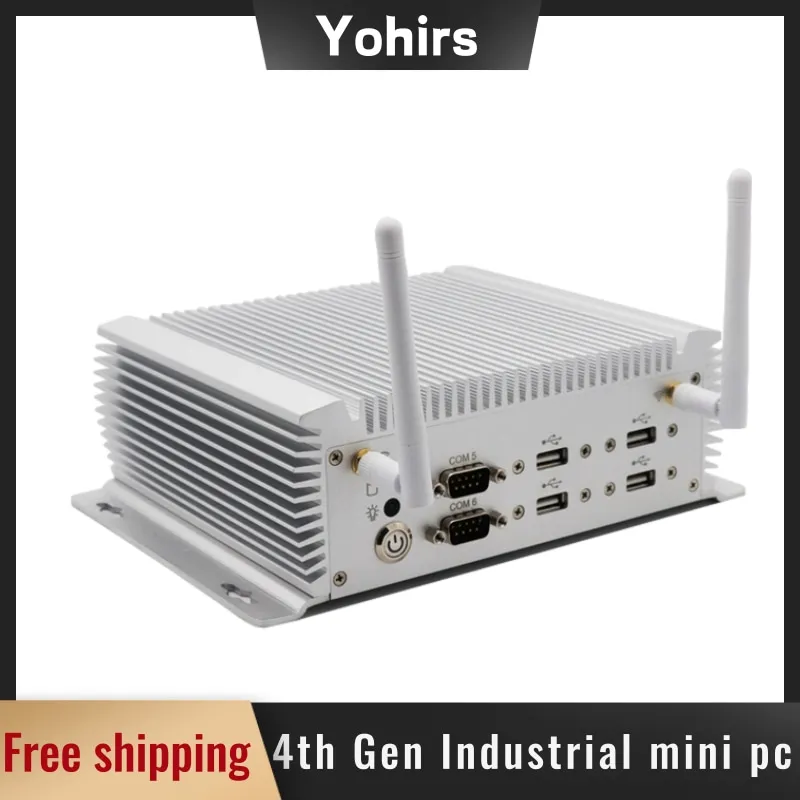Kaufen 2021 HEIßER VERKAUF Industrielle Computer 4th Gen Core I7 4500U I5 4200U Windows 10/Linux DDR3 6 * COMS VGA HD Mini PC Mit SIM/4G Modul