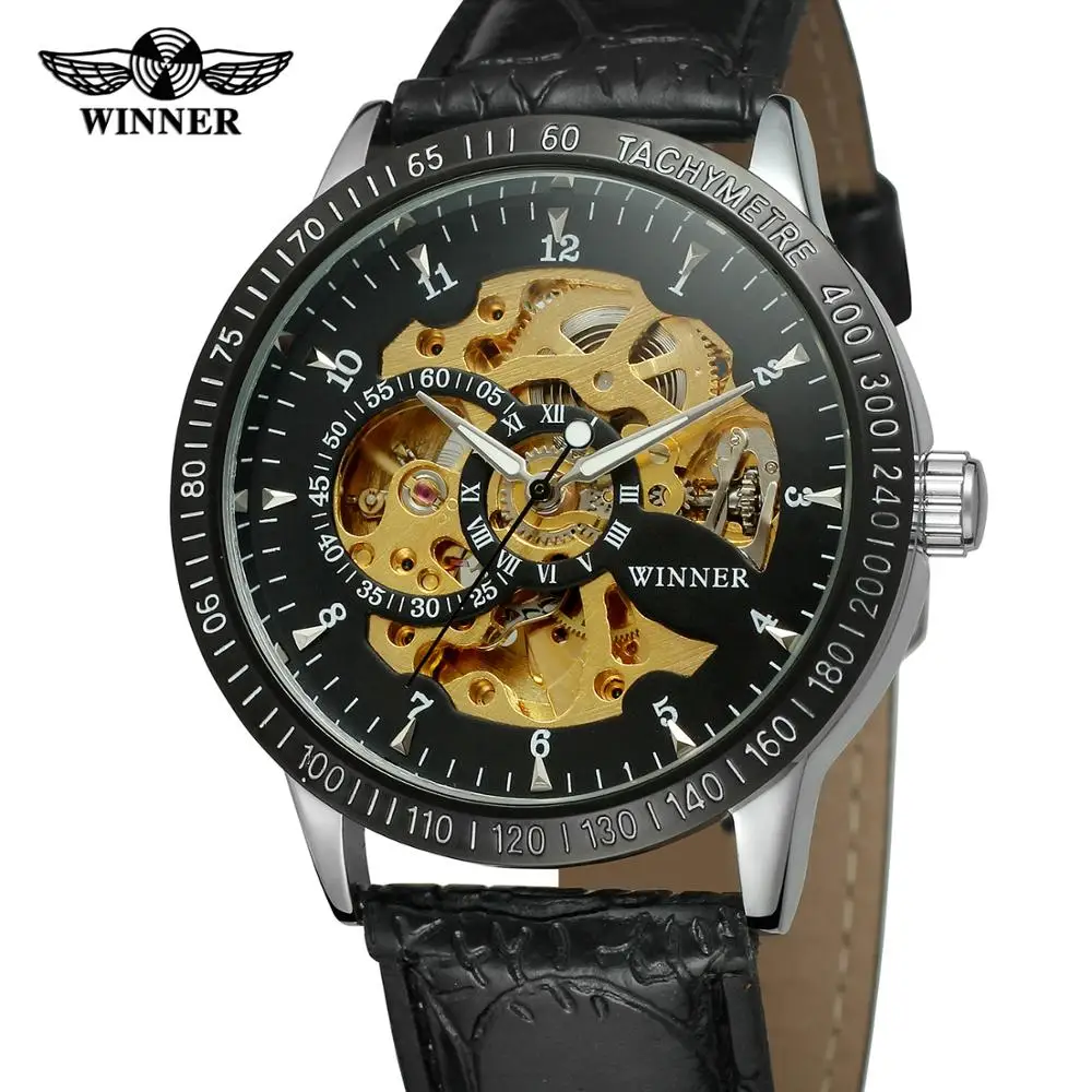 Часы наручные Winner Мужские автоматические классические модные повседневные