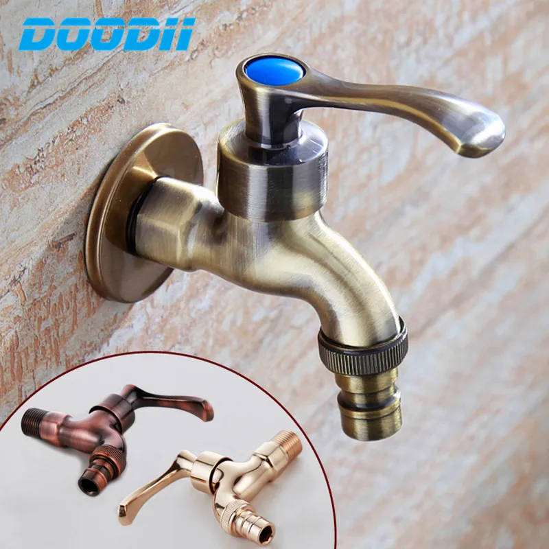 DoDi Garden Decoration Outdoor water Tap Faucet Zinc alloy Tap Washing Machine Faucet for Garden Watering Fitting Faucet Adapter