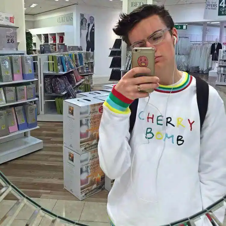 BOMB/Новинка Унисекс Толстовки с капюшоном вишневым цветком для гольфа Le Fleur Tyler The