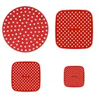 Термостойкий силиконовый коврик для фритюрницы, многоразовый безопасный коврик для фритюрницы