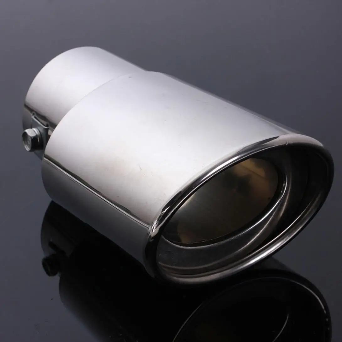 Нержавеющая сталь Автомобильный задний хромированный круглый глушитель