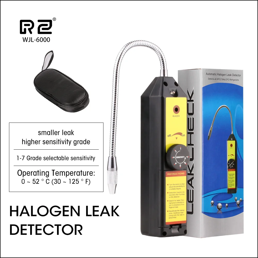 RZ Halogen Leak Detector Gas Freon Analyzer CFC HFC Refrigerant Air Conditioning R22 | Инструменты