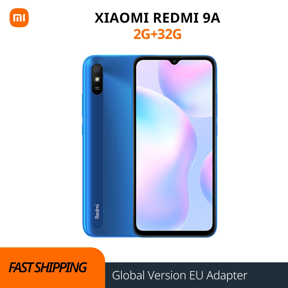 Xiaomi-SmartPhone Redmi 9A versi&oacute;n Global, 2GB + 32GB, MTK Helio G25, ocho n&uacute;cleos, c&aacute;mara ia de 13MP, pantalla HD de 6,53 pulgadas, 5000mAh-0