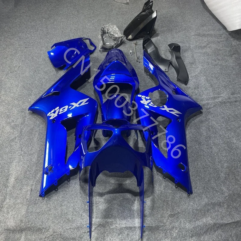 

Hot sales Fairing Kits for Kawasaki Ninja Zx-6r 03 04 Zx6r 03 -04 Zx-6R 2003 - 2004 Zx-6R 2003 2004 blue black Bodywork