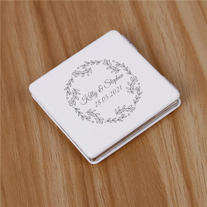 Индивидуальная Сумочка косметическое зеркало свадебные подарки компактное из