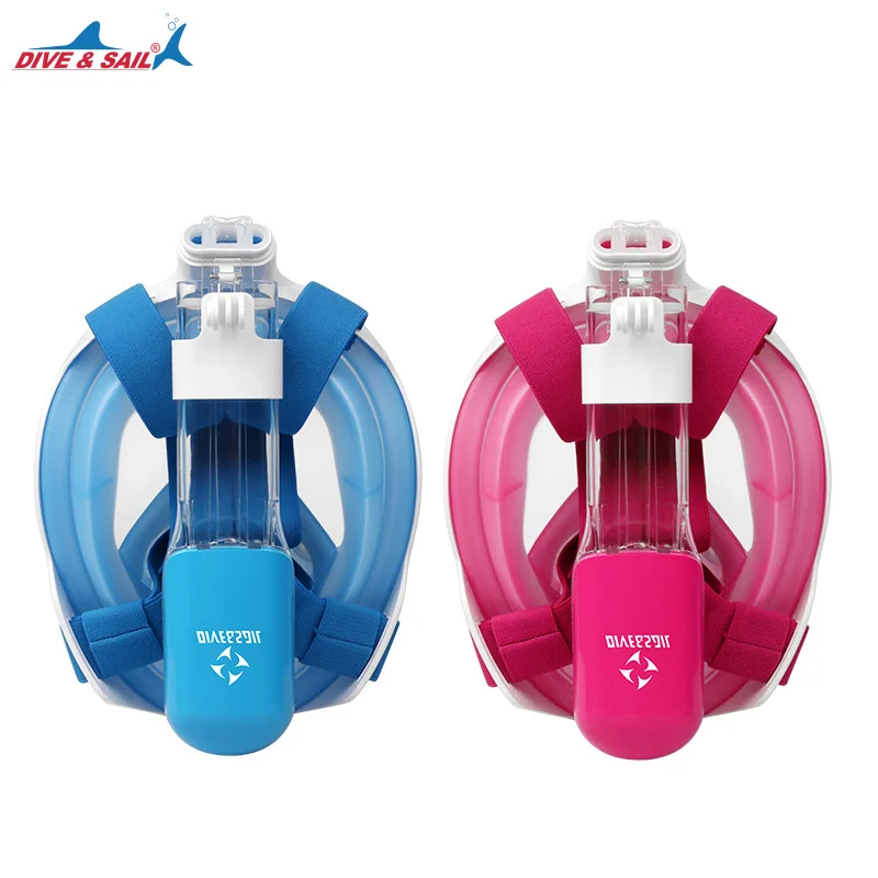 Мужская женская и детская маска для подводного плавания силиконовая анти-туман