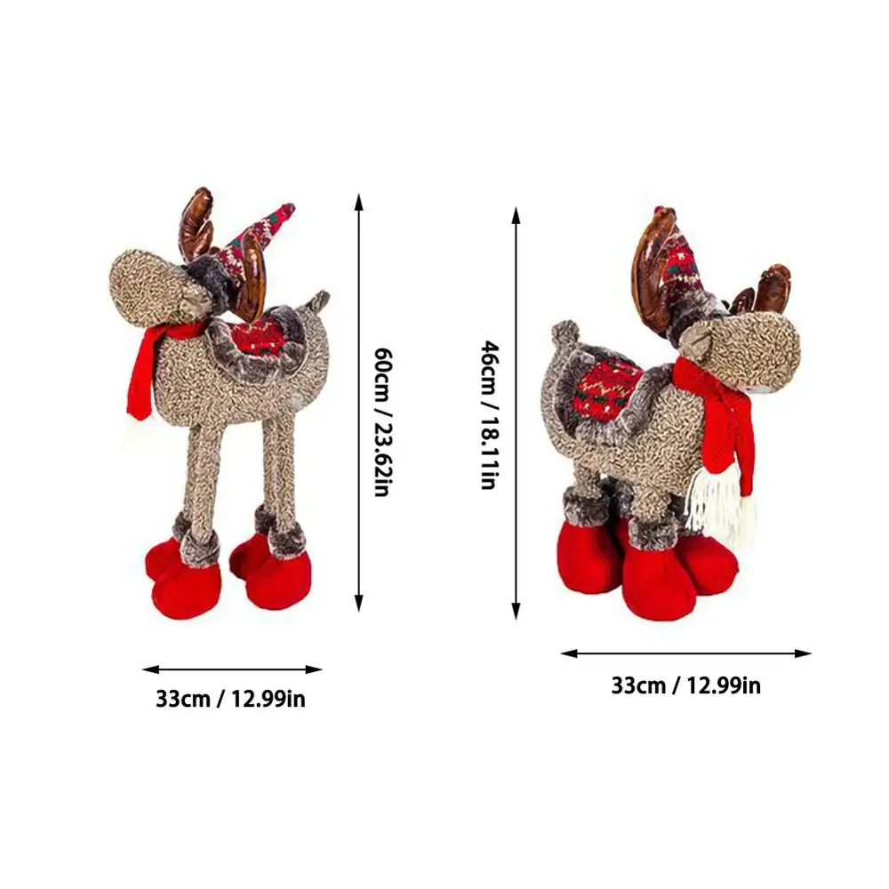 Выдвижные рождественские фигурки кукол лося украшения стоячие большие