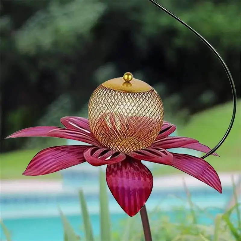 

Flower Hummingbird Feeder Cone Flower Hanging Feeder Outdoor Garden Hummingbird Feeder Birdfeeder Pet Accessories