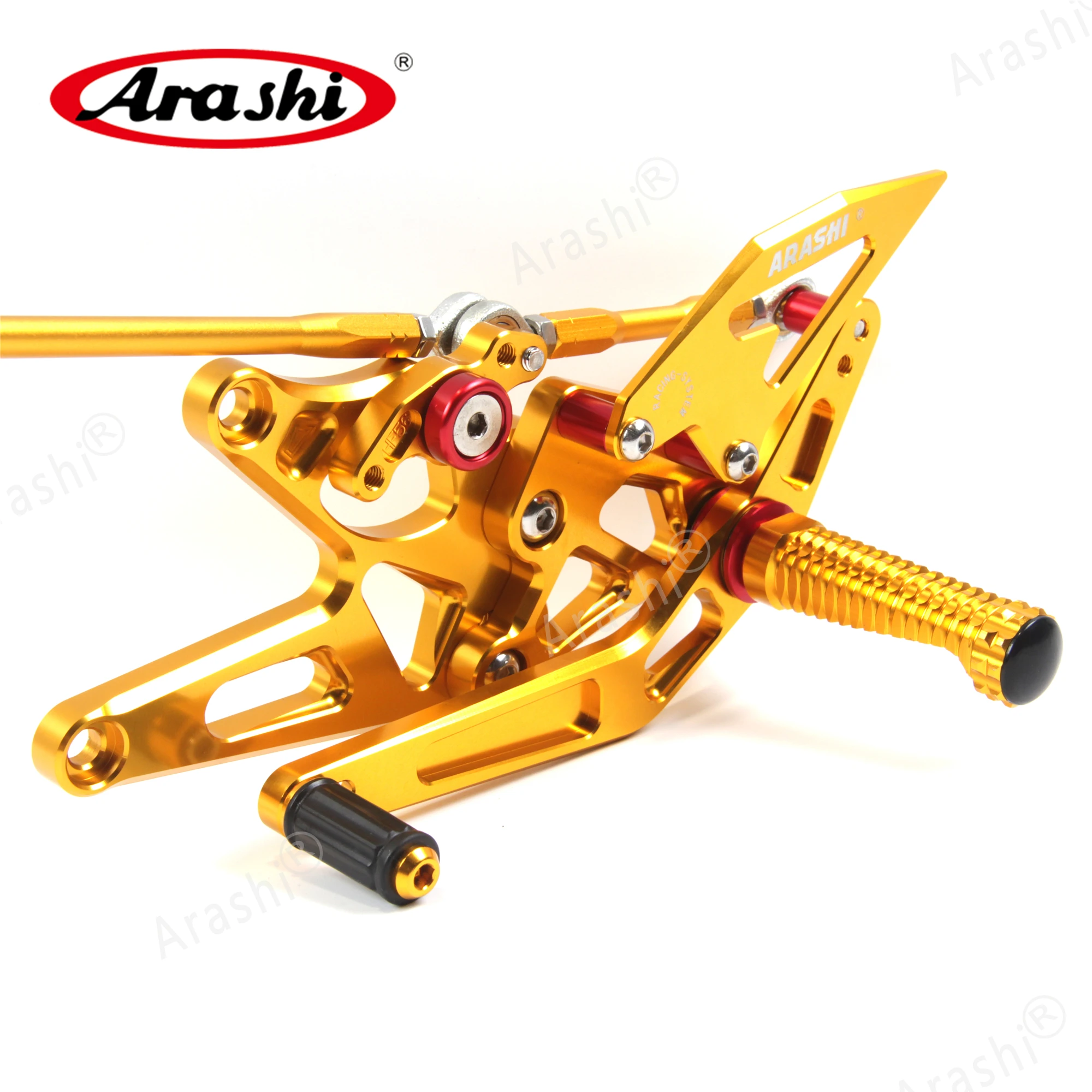 Араши CNC регулируемая подножка для YAMAHA YZF R1 2005 2006 подножки задние комплекты Rearsets