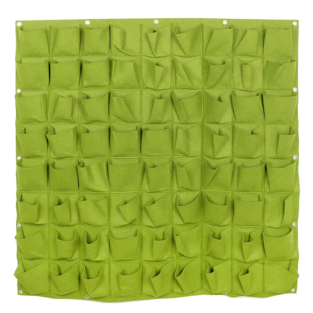 Wall Hanging 72 Pockets Garden Planting Bag Container Outdoor Planter Decor Herb Pot | Дом и сад