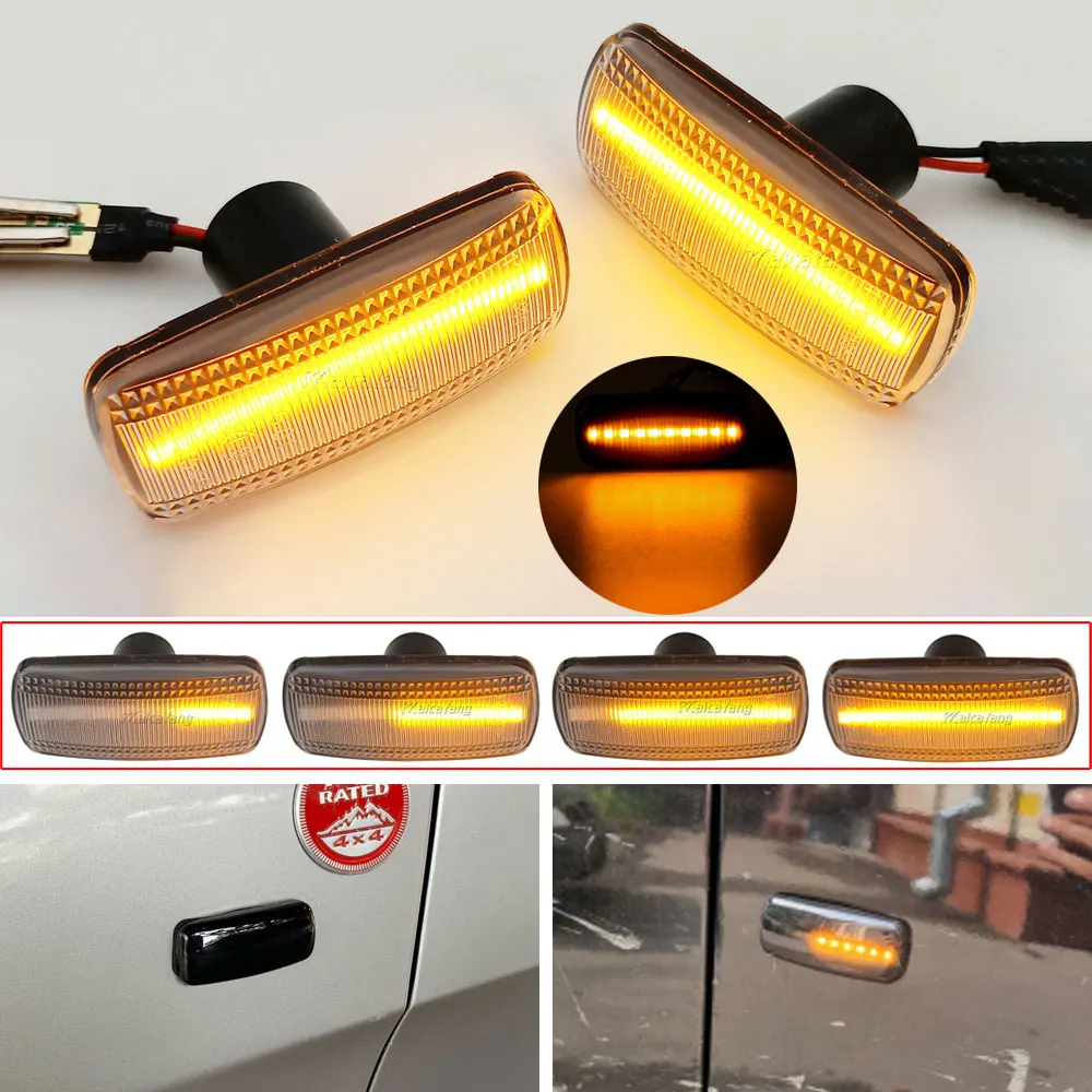 Led Dynamic Side Marker Turn Signal Flowing Flash Repeater Light For Chrysler 300 Sebring 200 Dodge Caliber Nitro Lancia Flavia |