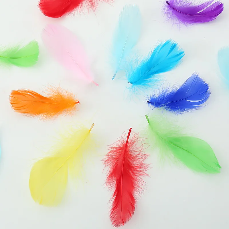 

Natural Plumes 100pcs gift box filler Turkey Marabou Feather Plume Fluffy Wedding Dress DIY Jewelry Decor Accessories Feathers