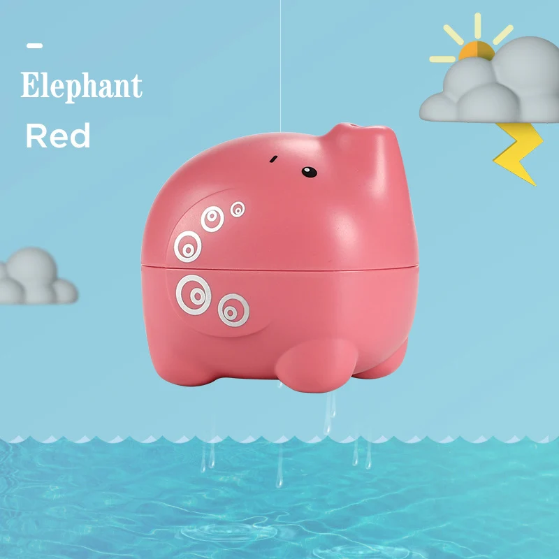 Elephant(Red) Детская ванна игрушечное животное пляжная ванна, бассейн Классические игрушки для детей морской Лев Слон родитель-ребенок интерактивный - Цвет: Elephant(Red)