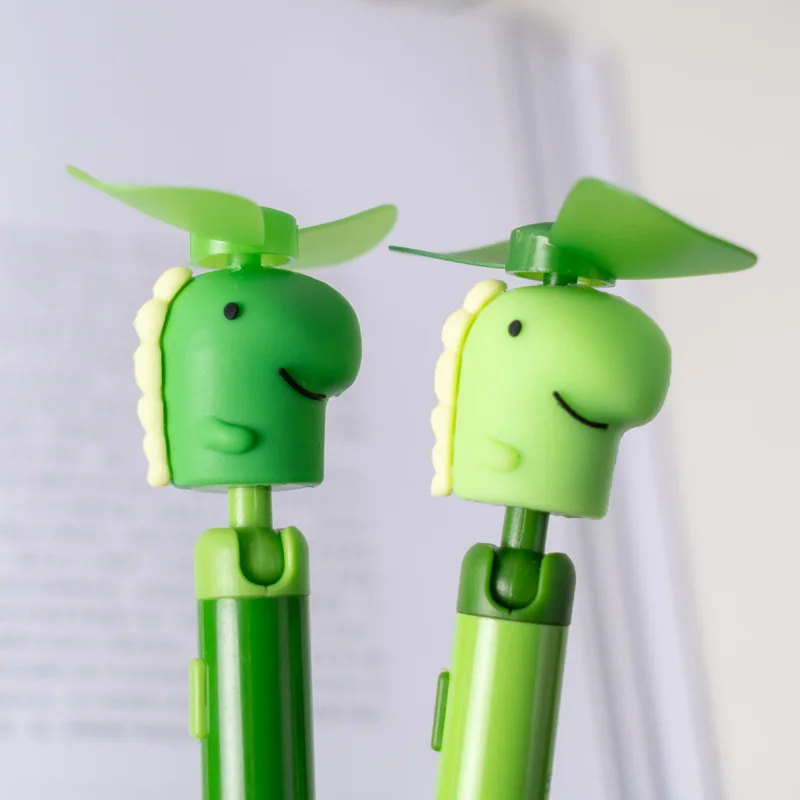 Прекрасный динозавр Вращающийся вентилятор гелевые ручки школьные офисные