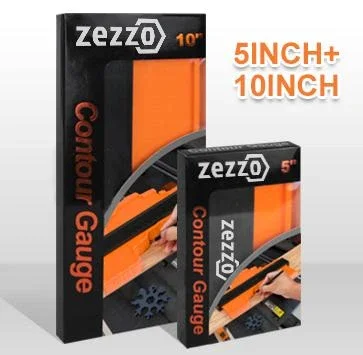

Zezzo Multifunctional Profile Gauge Edge Shaping Wood Measure Ruler Contour Copy Duplicator Measuring Tool Curvature Scale