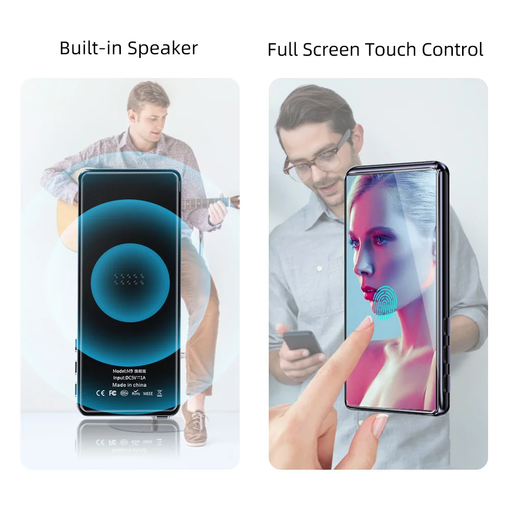 Deelife Bluetooth MP3 плеер и MP4 Воспроизведение с экраном FM радио Запись Встроенный 8 Гб