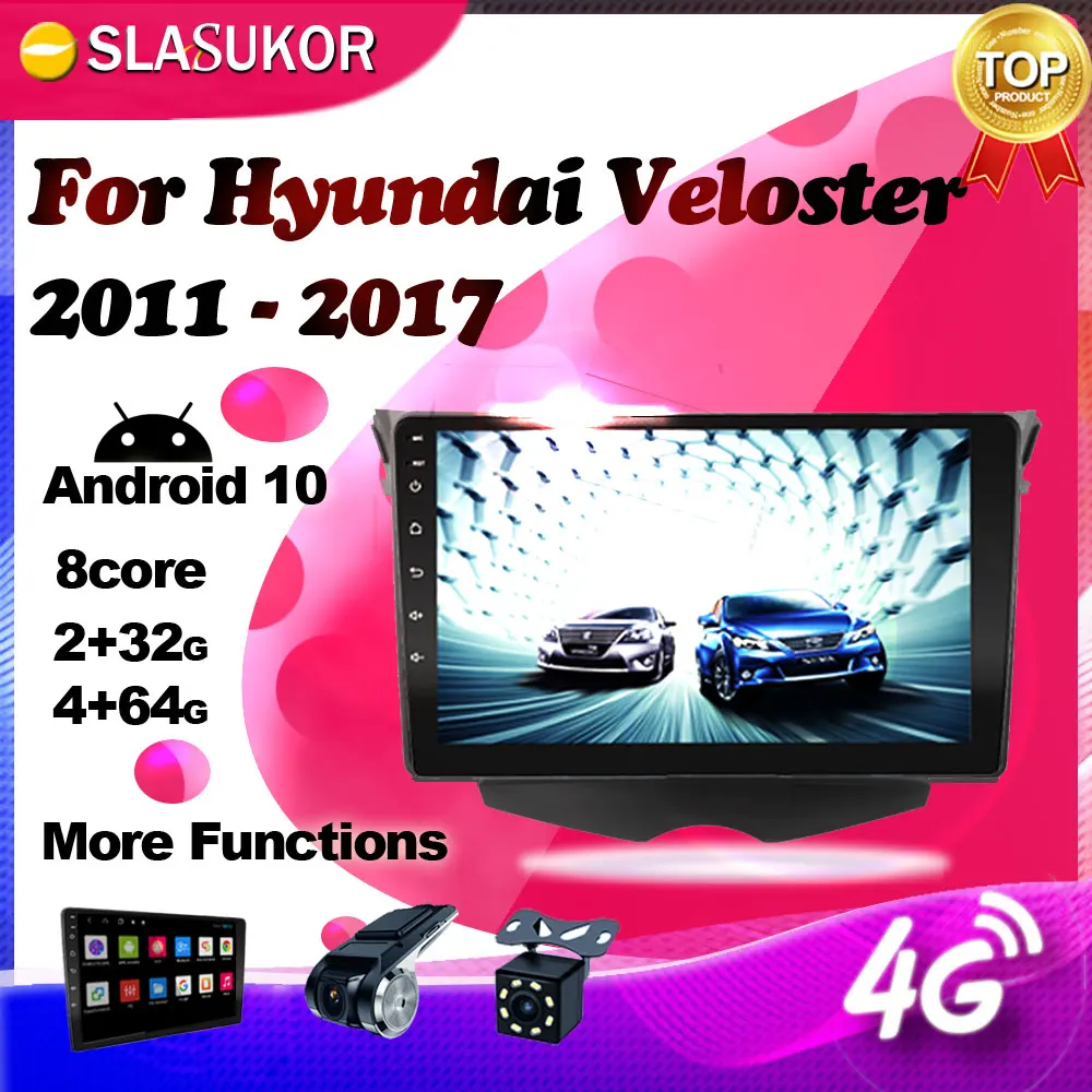 Android Multimedia Video For Hyundai Veloster FS 2011 2012 2013- 2017 Car Radio Navigation GPS Head Unit Mirror Link No 2din DVD