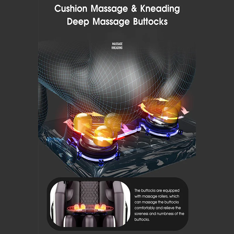 Массажное кресло для дома и офиса автоматическое многофункциональное всего тела