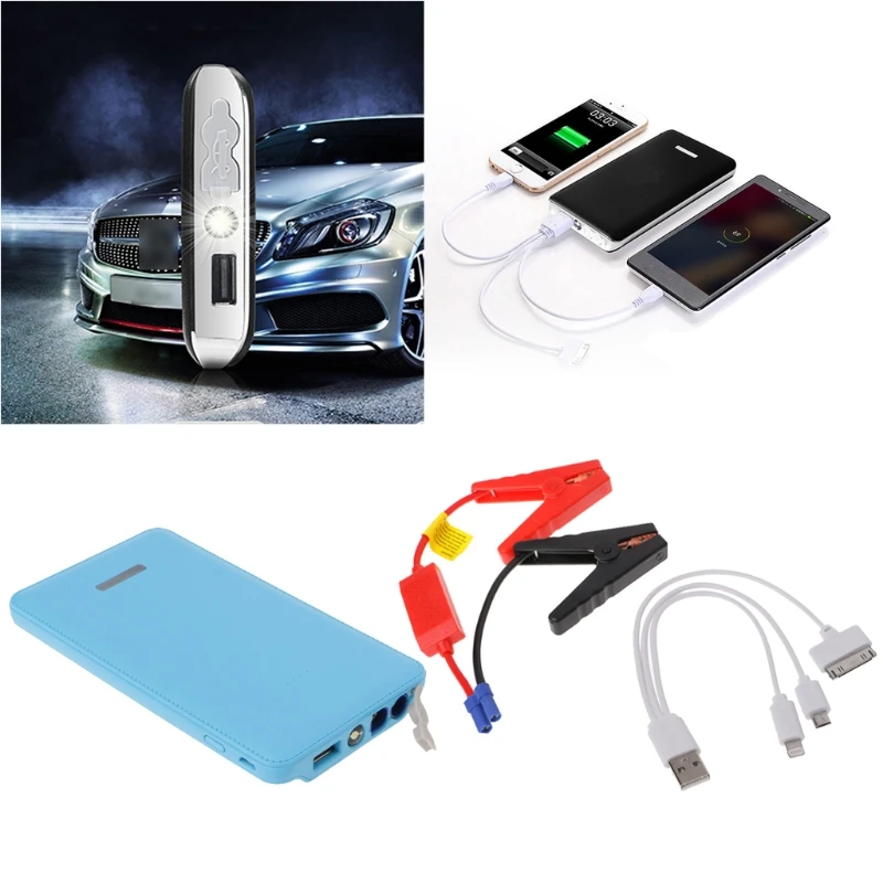 12V Портативный светодиодный автомобиль скачок стартер Батарея Зарядное устройство Booster чрезвычайных Мощность банка