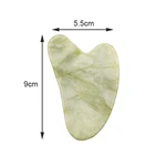 Нефрита соскабливающая доска зеленого кварца нефрита гуаша каменная доска из массажер натурального нефрита уход за кожей лица скребки спа-инструменты для средства ухода за кожей шеи, спины подушки