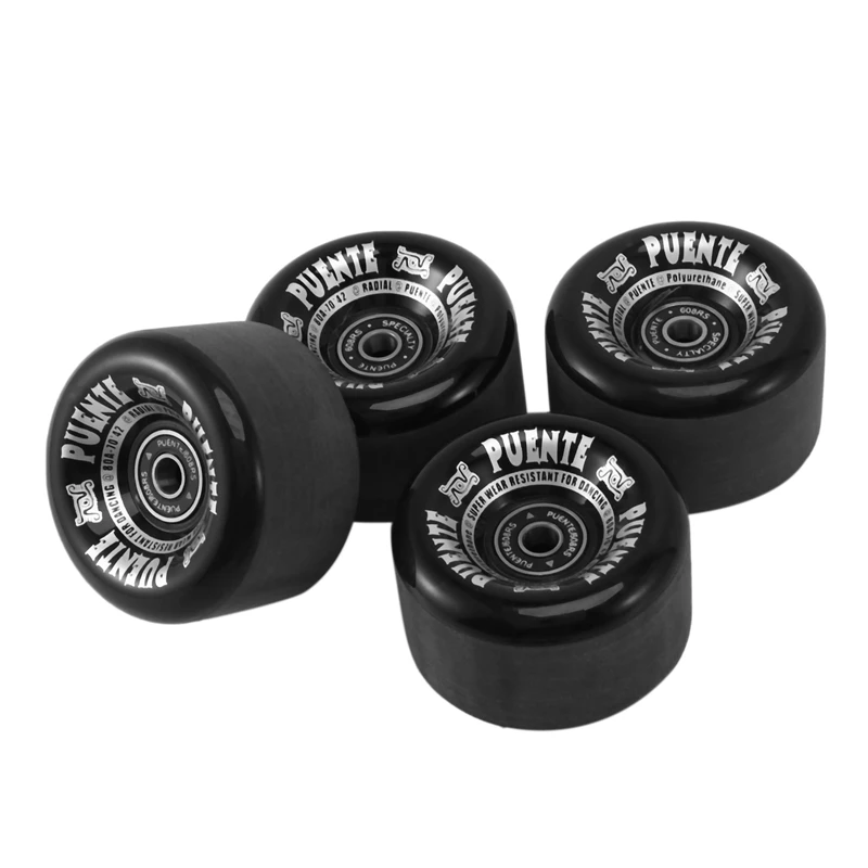 Top!-PUENTE 4Pcs/Set Skateboard Wheels 70X42mm 7 Inch Skateb