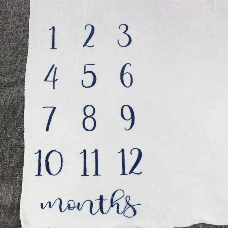 Детское одеяло для месяца фон фотосъемки ткань младенцев полотенце фланелевое