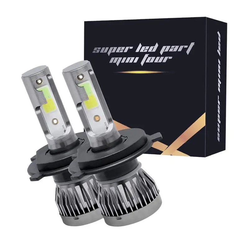 

H4 9003 HB2 LED Headlight Conversion Kit COB Hi/Lo Beam Bulbs 120W 26000LM High Power 6000K White + 3000K Yellow Blue Light