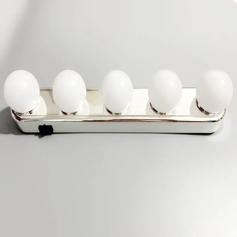 Светодиодный ная зеркальная лампа для макияжа с 4 лампочками портативный