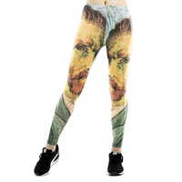 new stretch pants womens tight fitting printed leggings fitness yoga running comfort all match leisure wn